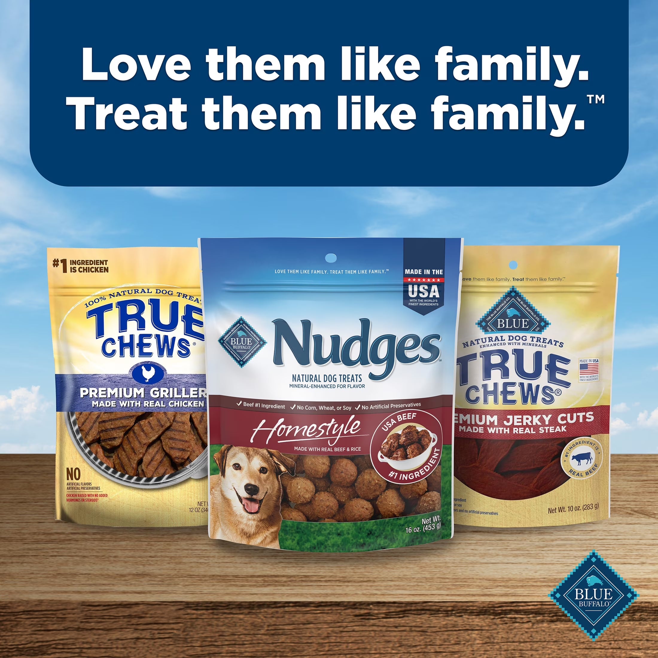 Nudges Homestyle Natural Dog Treats Made with Real Beef, 16-Oz. Bag