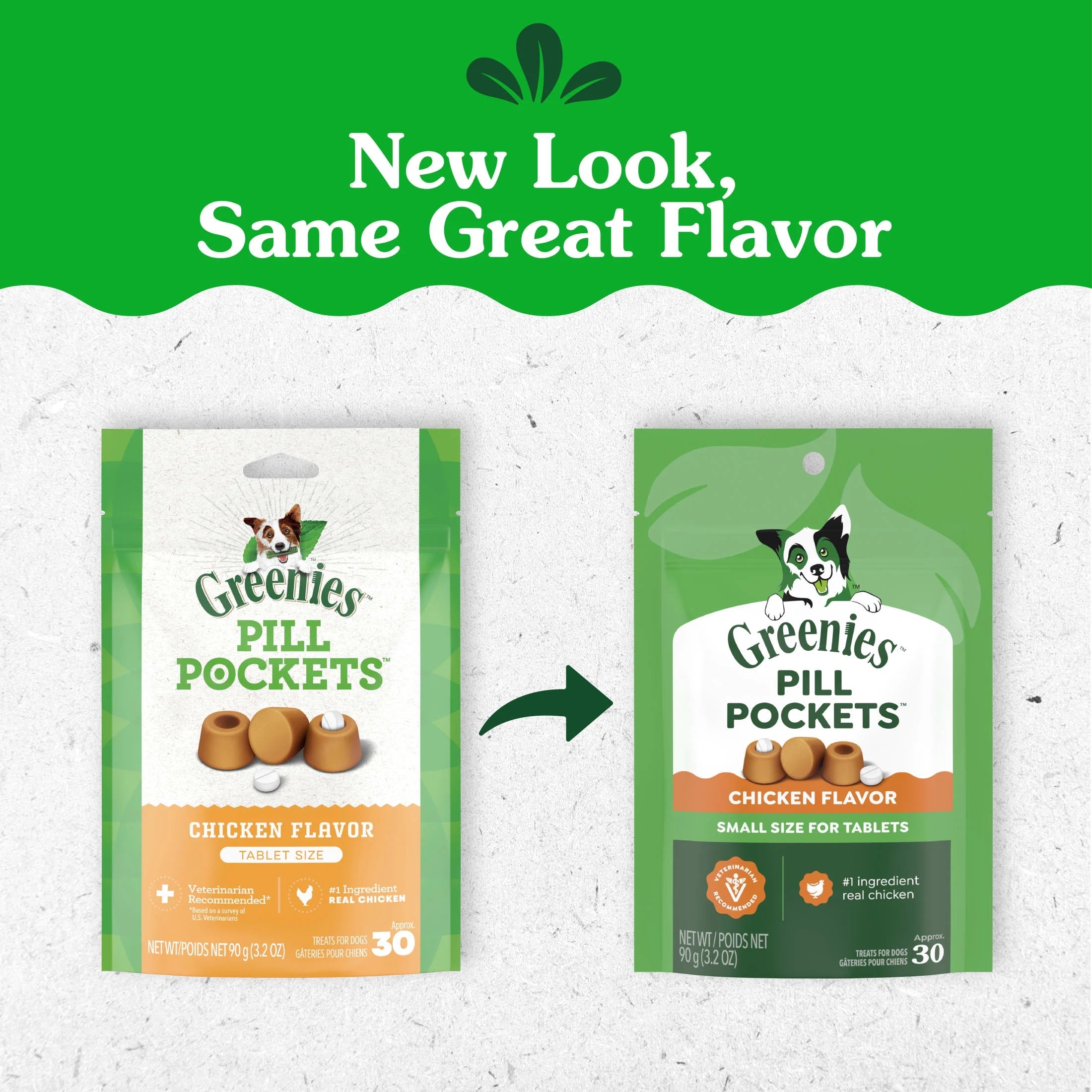 Pill Pockets for Dogs Chicken Flavor Small Size Soft Dog Treats, 3.2 Oz Pouch