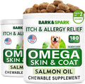 Omega 3 for Dogs - 360 Fish Oil Treats for Dog Shedding, Skin Allergy, Itch Relief, Hot Spots Treatment - Joint Health - Skin and Coat Supplement - EPA & DHA Fatty Acids - Salmon Oil