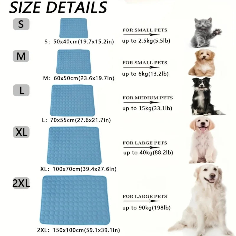 Beat the heat this summer with our Extra Large Dog Cooling Mat! Perfect for pets of all sizes, keep your furry friends cool and comfy with this durable ice pad blanket. 🐾☀️ #PetCooling #SummerEssentials #DogLovers
