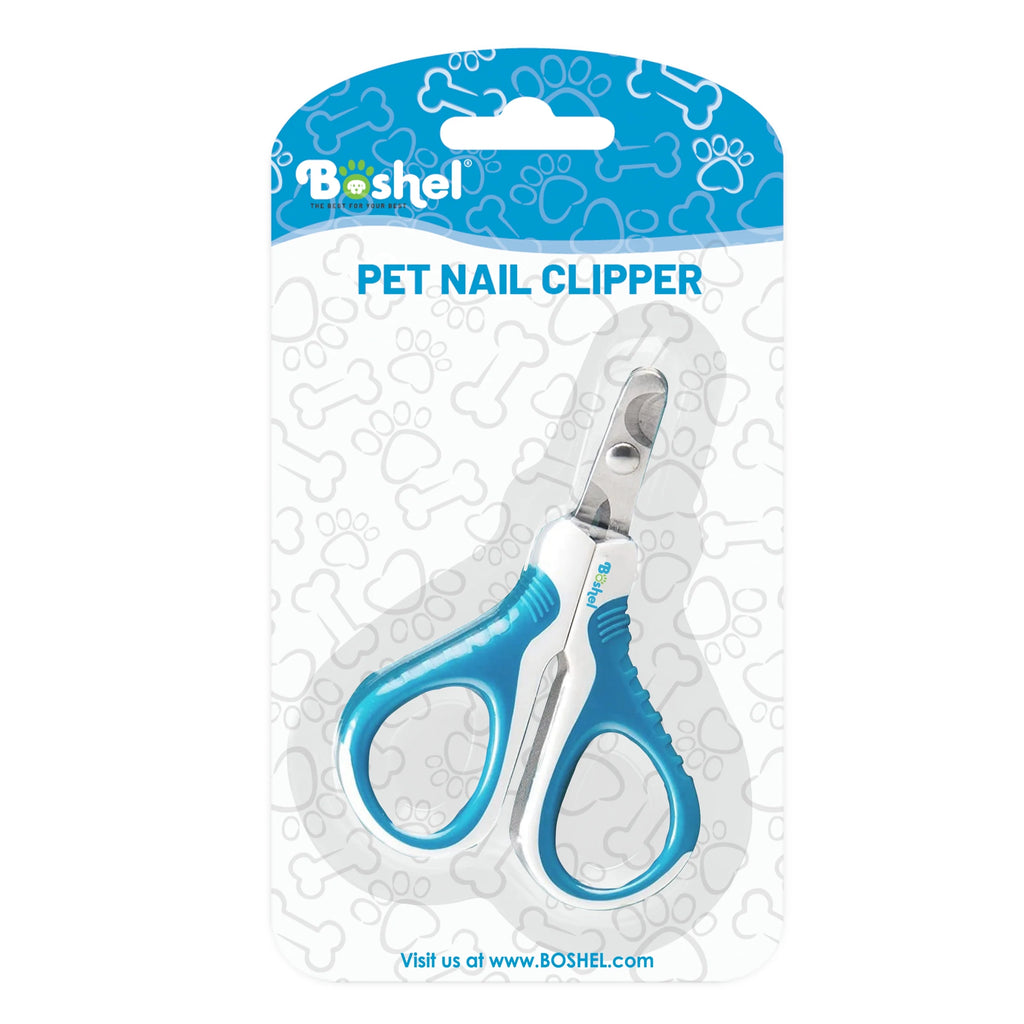 Ergonomic Comfortable Cat Nail Clippers - Stainless Steel Angled Blade Pet Grooming Scissors