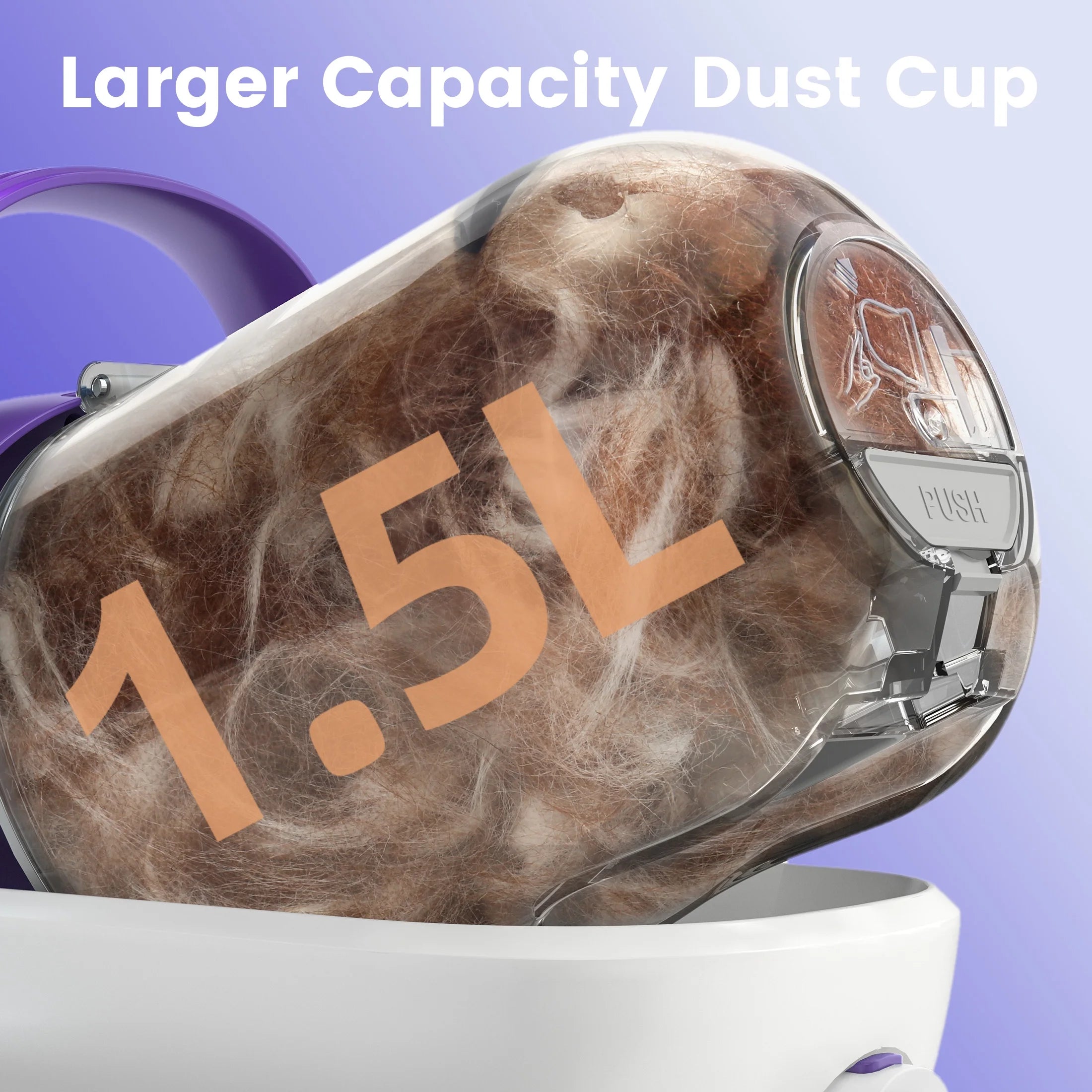 LM3 Dog Grooming Vacuum, 8-In-1 Dog Grooming Kit, 11000Pa Super Suction Dog Hair Vacuum for Shedding Dogs Cats Hair, Purple