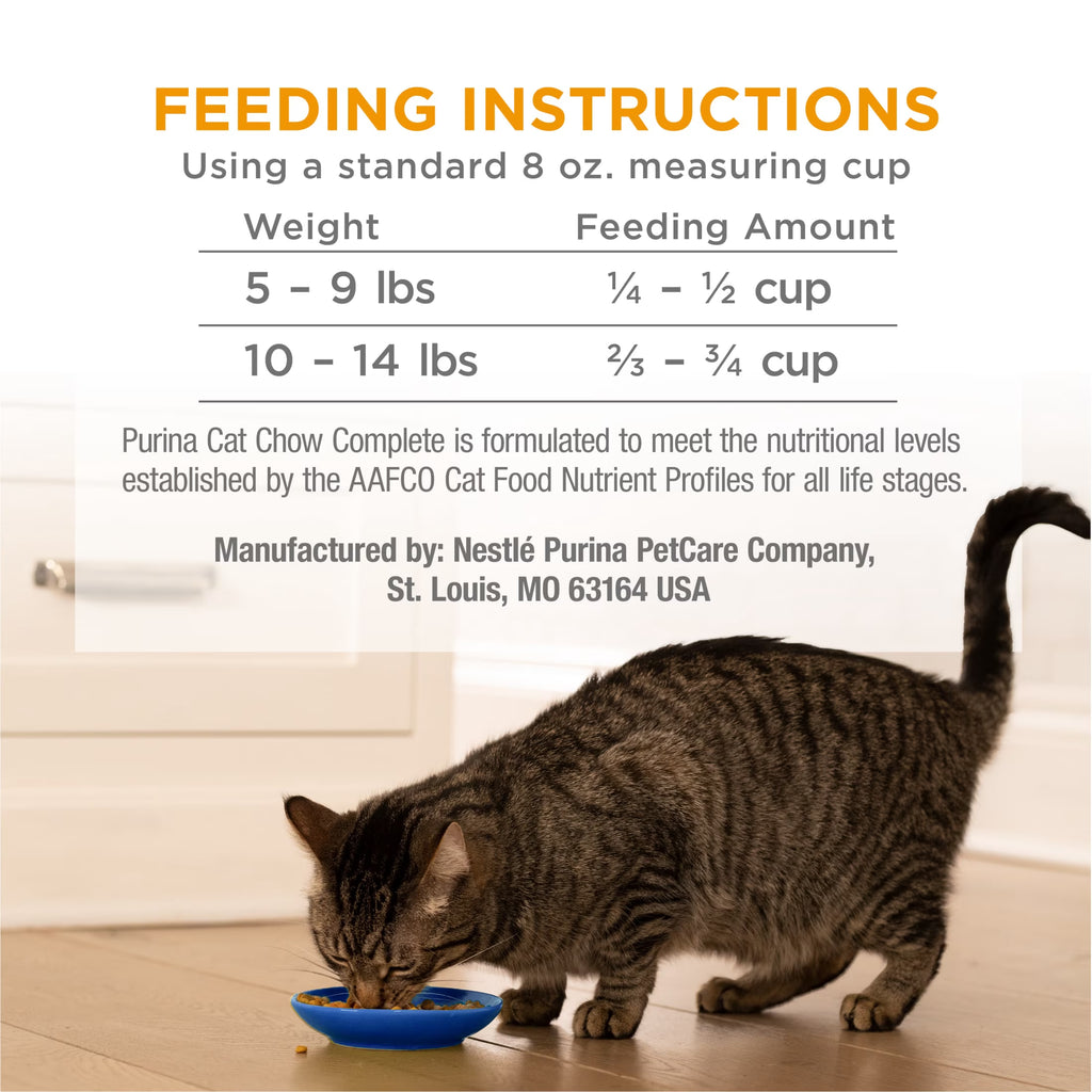 Purina  Complete High Protein Dry Cat Food with Real Chicken, 20 Lb Bag