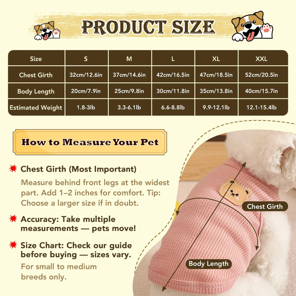 4-Piece Breathable Dog Shirts for Small & Medium Pets – Comfortable Spring Outfits for Puppies and Cats(Medium)