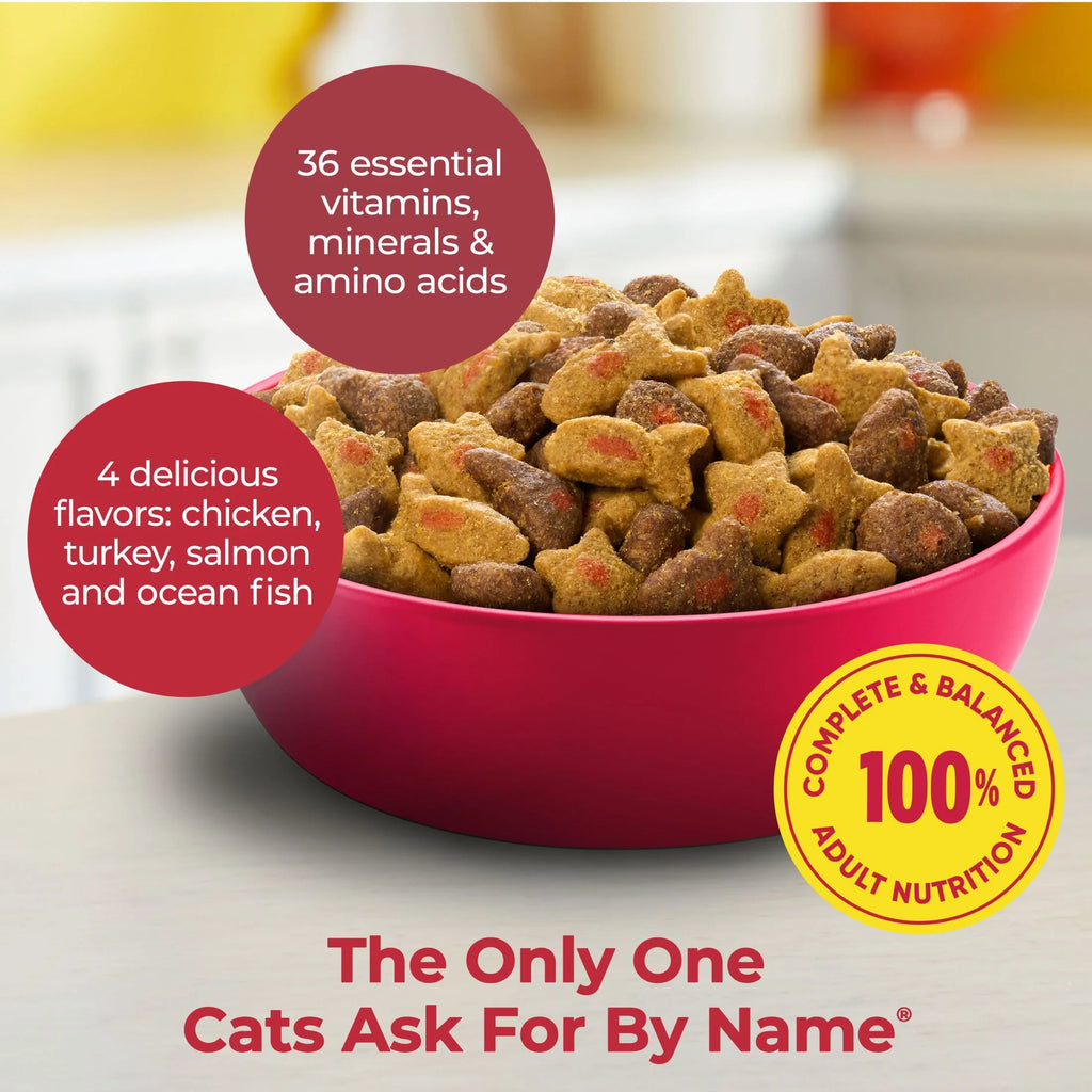 Hairball Control Dry Cat Food for Adult Cats, Crunchy Cat Kibble, 6.3 Lb Bag