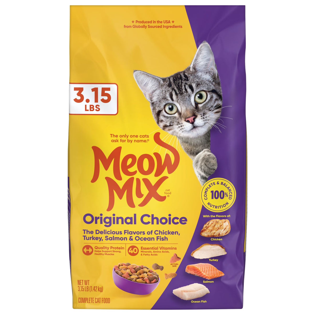Original Choice Dry Cat Food, 3.15 Lb. Bag