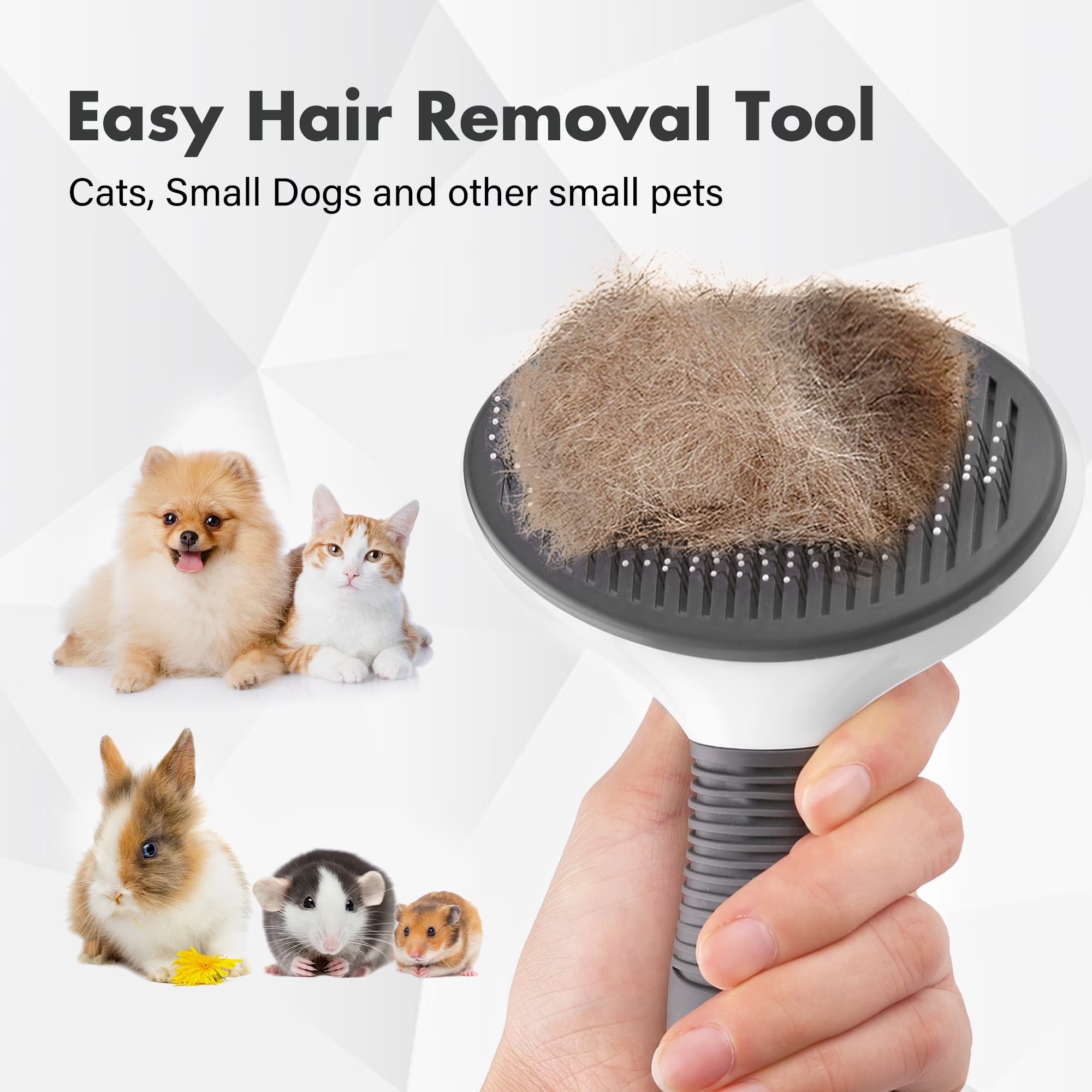 Cat Brush for Shedding, Self Cleaning Slicker Brush for Dogs Bunny Puppy Grooming