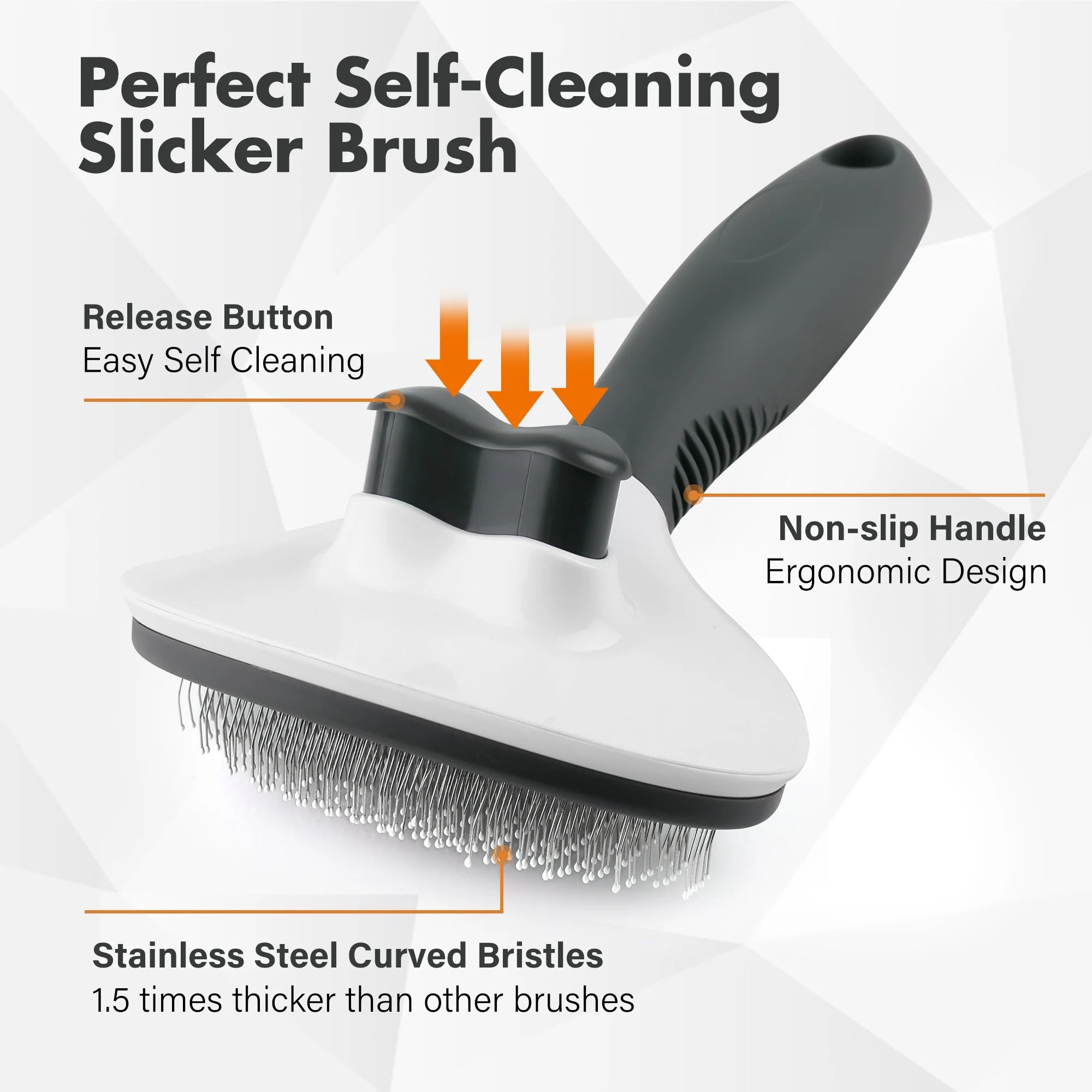 Cat Brush for Shedding, Self Cleaning Slicker Brush for Dogs Bunny Puppy Grooming