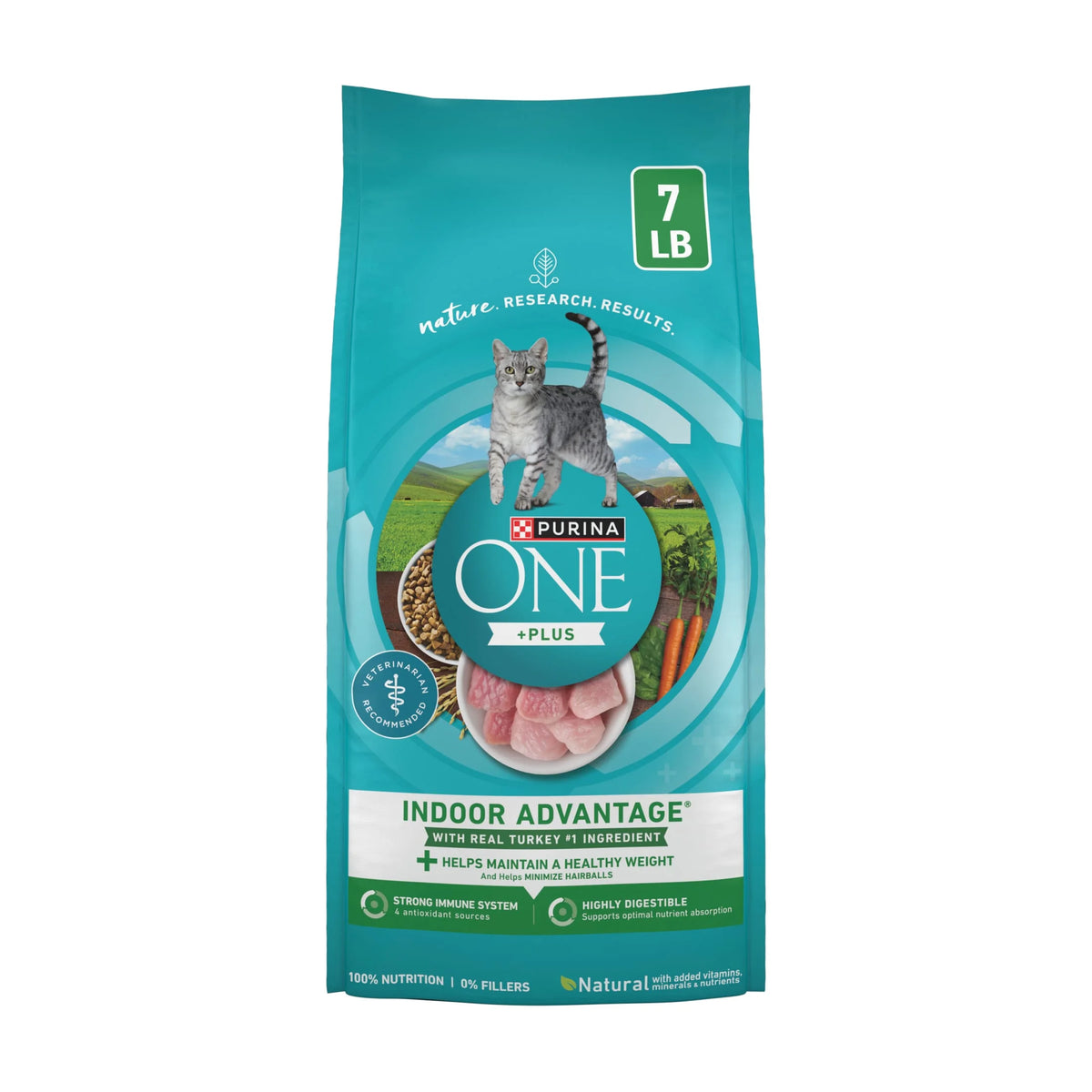 Plus, Indoor Advantage, Dry Cat Food, Turkey, 7 Lb Bag