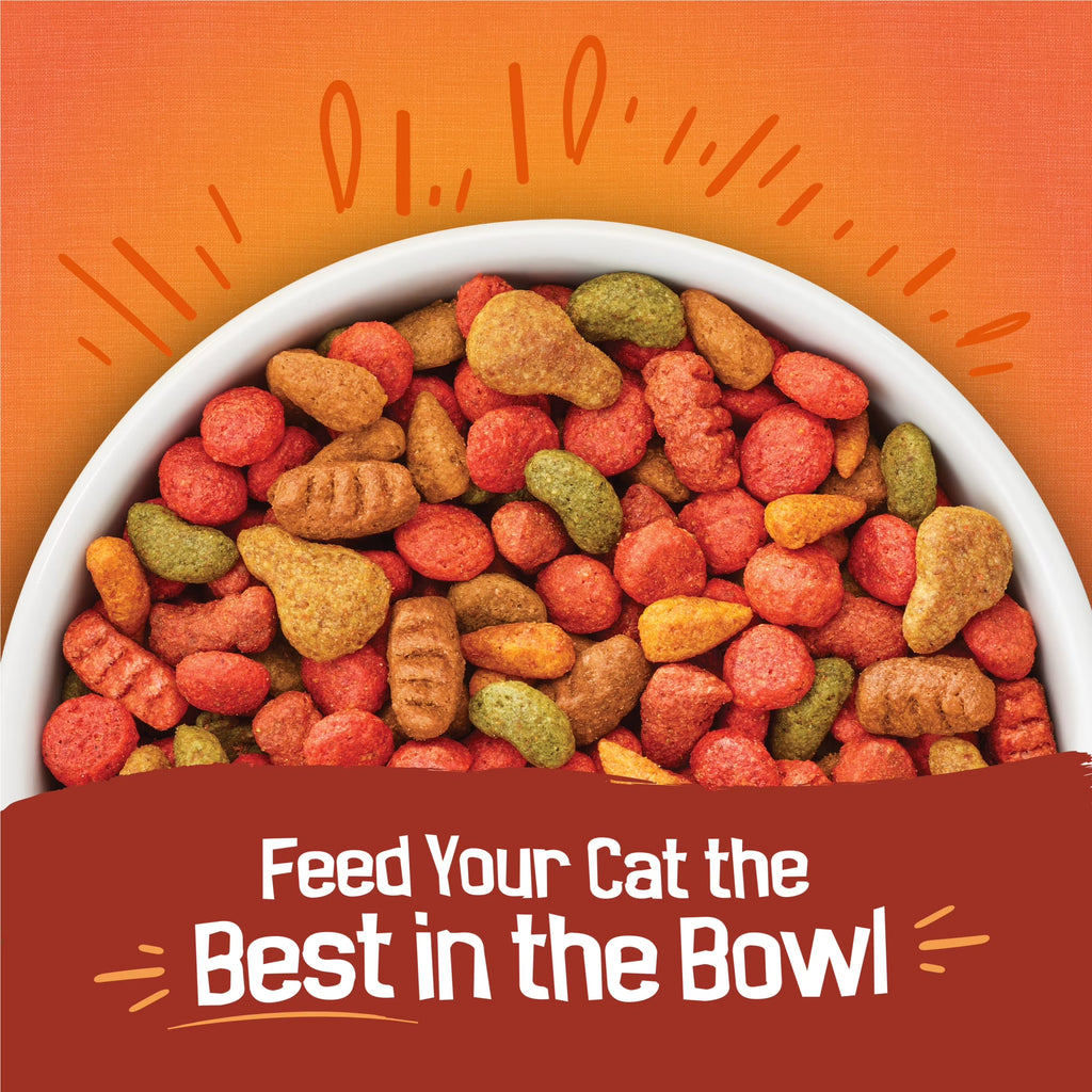 Purina  Tender and Crunchy Dry Cat Food Flavors of Chicken, Beef, Carrots and Green Beans, 3.15 Lb Bag