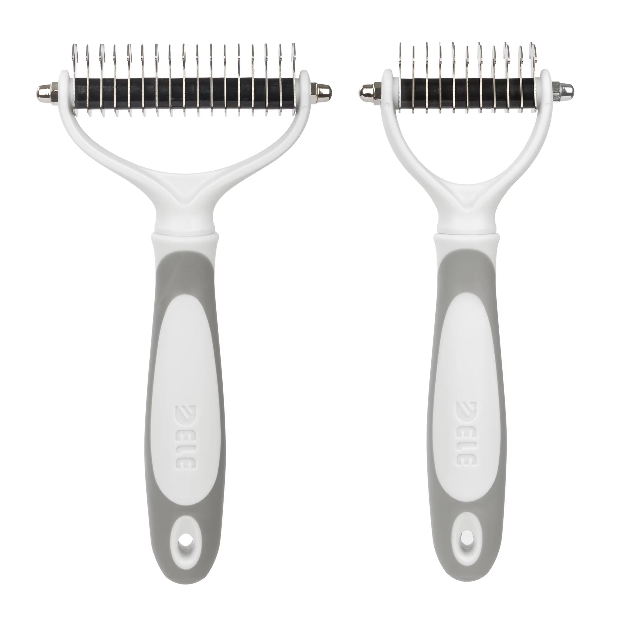 Ultimate Pet Grooming Brush: 2-Sided Shedding & Dematting Rake for Dogs & Cats