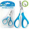 Ergonomic Comfortable Cat Nail Clippers - Stainless Steel Angled Blade Pet Grooming Scissors