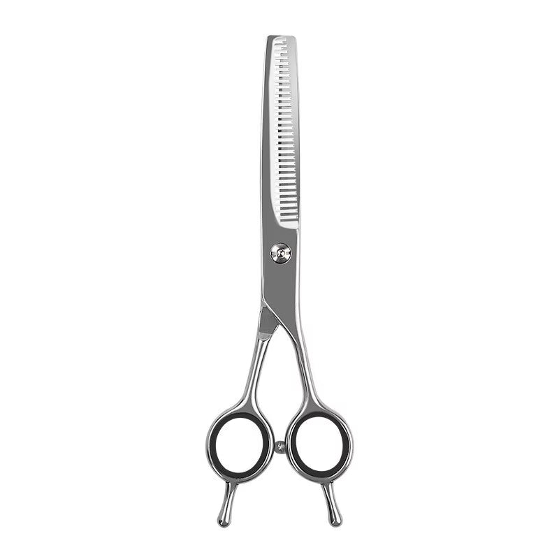 Premium 6.5-7 Inch Black Coated Stainless Steel Dog Grooming Scissors & Clippers - Custom Logo Available!