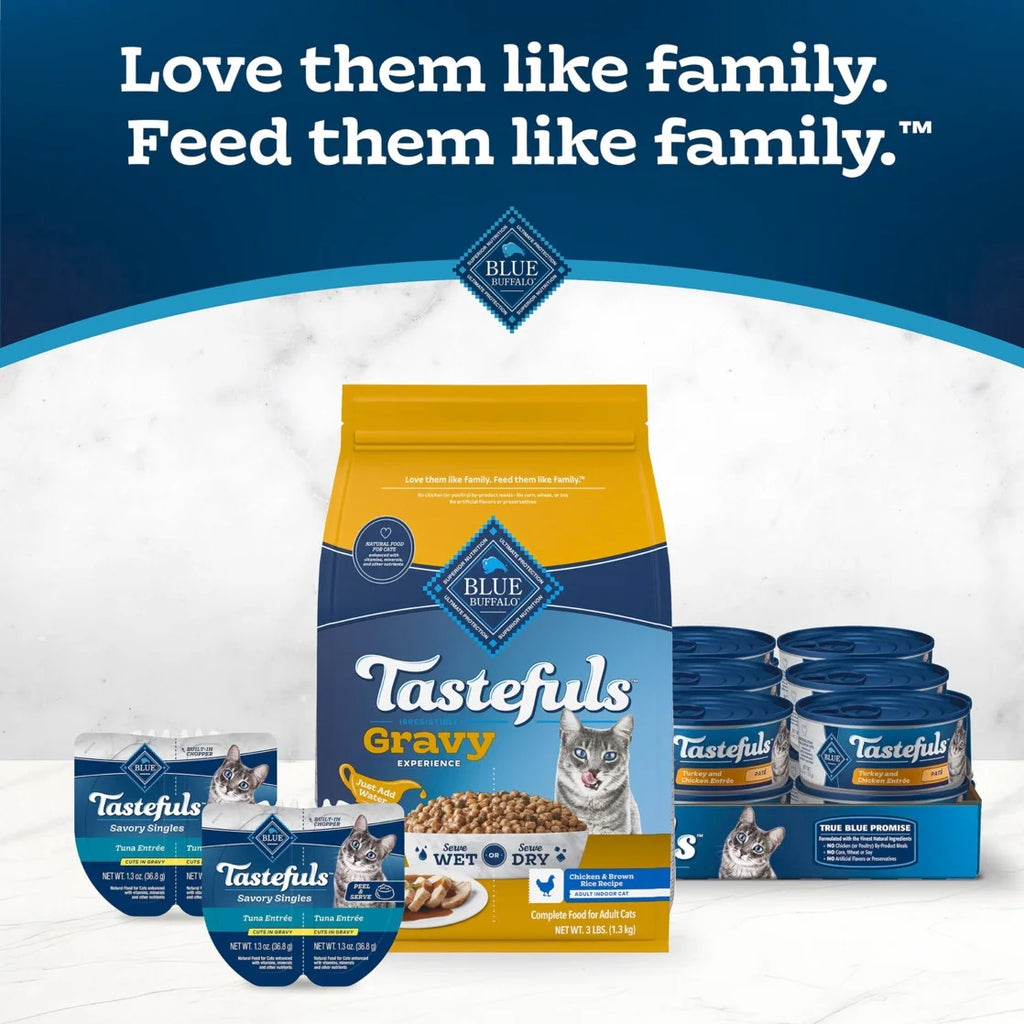 Tastefuls Irresistible Gravy Indoor Adult Dry Cat Food, Chicken, 5Lb Bag