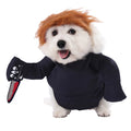 Funny Dog Jumpsuit with Knife, Halloween Pet Costume, for Small Dogs,L