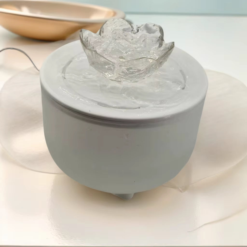Automatic Pet Water Fountain with USB Filter - Quiet 1200ML Cat Drinking Bowl for Fresh Water Recirculation