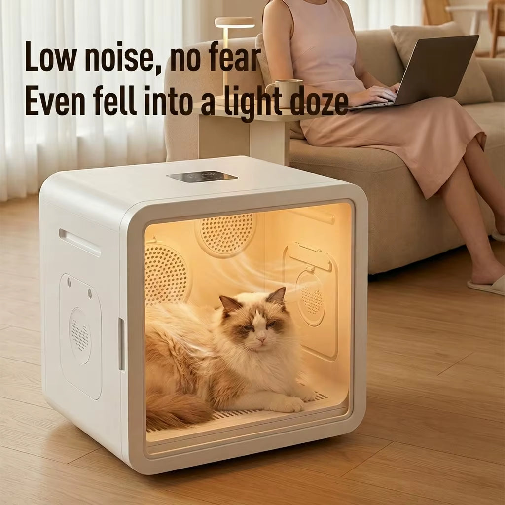 Customizable 64L Automatic Pet Drying Box with Overheat Protection and Transparent Door for Wholesalers
