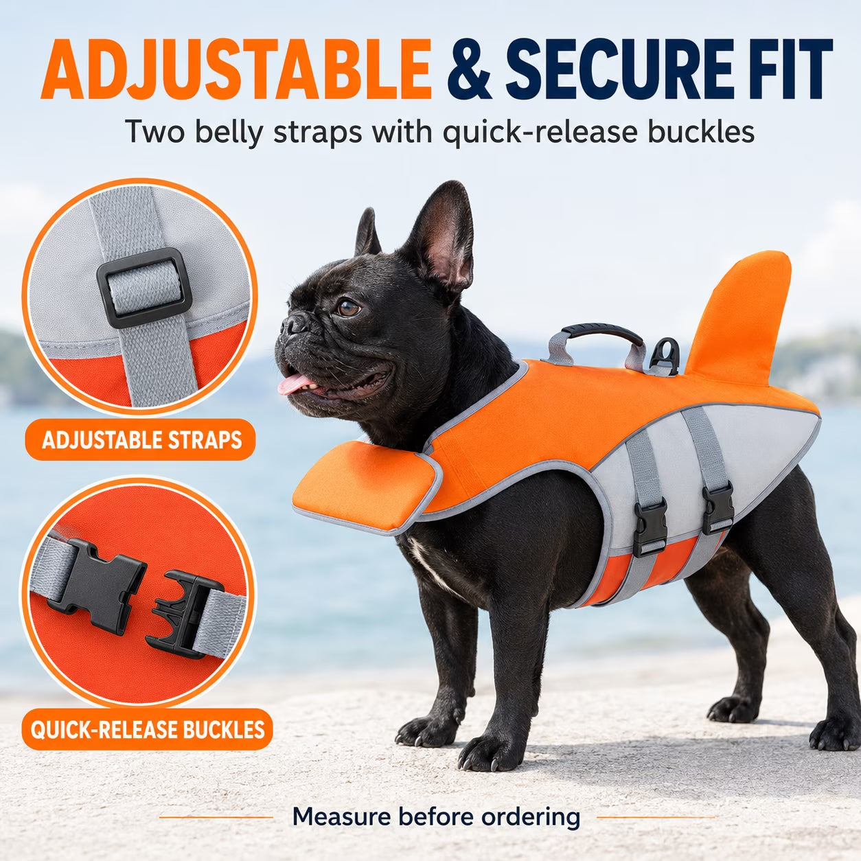 Float Paw Dog Life Jacket with Chin Float Pet Swimming Vest with Rescue Handle Large Dogs Safety Lifesaver Life Vest for Small Medium Large Dogs