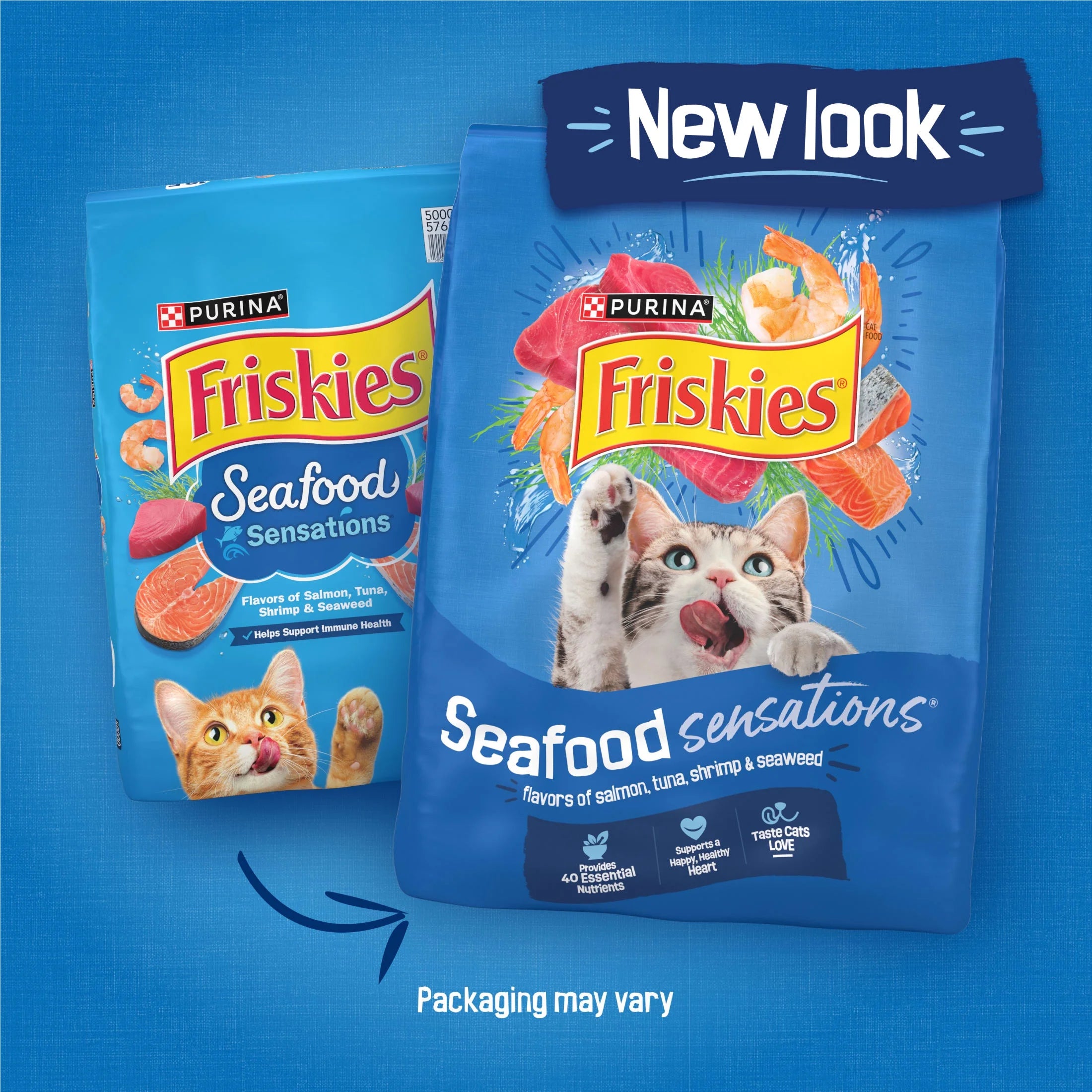 Purina  Dry Cat Food Seafood Sensations with Salmon, Tuna, and Shrimp Flavors, 16 Lb Bag