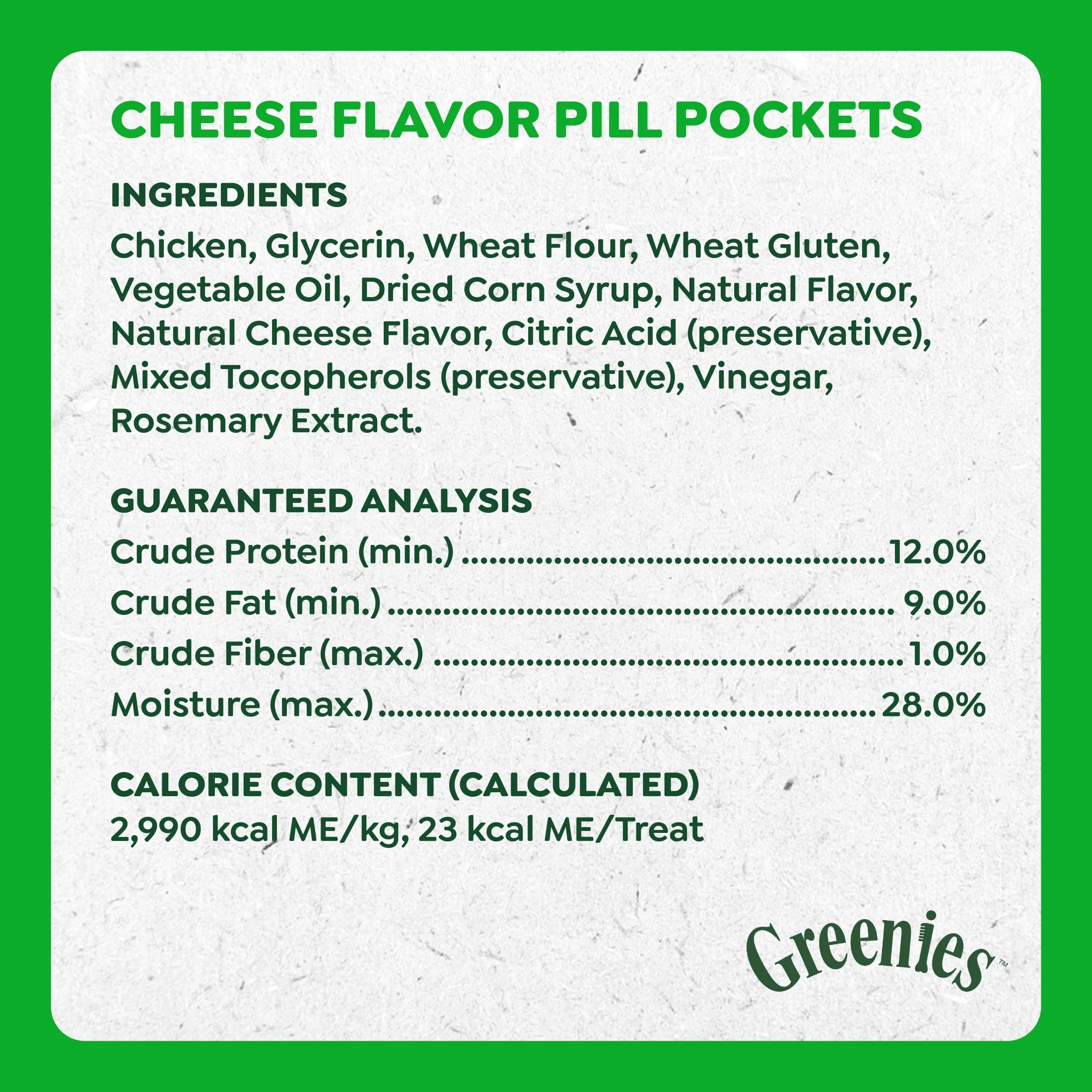 Pill Pockets Cheese Flavor Capsule Size Soft Treats for Dogs, 7.9 Oz Pouch (30 Treats)