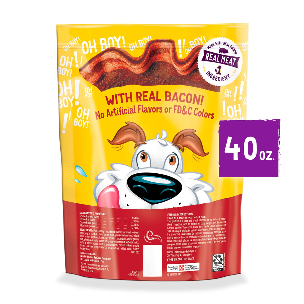 Purina  Strips with Real Meat Dog Treats, Thick Cut Hickory Smoke Flavor