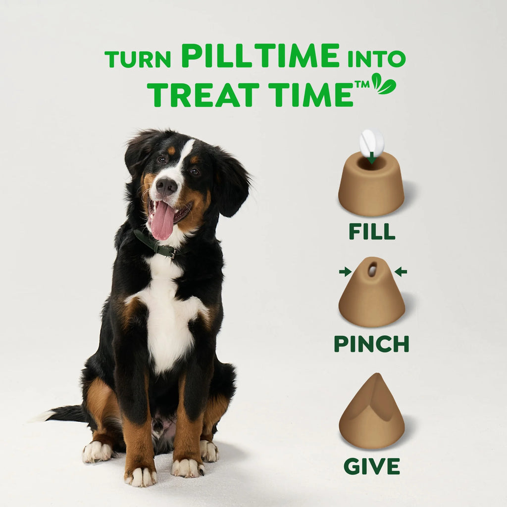 Pill Pockets for Dogs Chicken Flavor Small Size Soft Dog Treats, 3.2 Oz Pouch