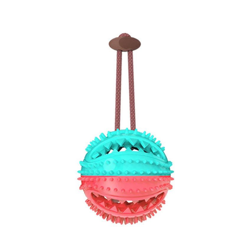 Dog Toys Silicon Suction Cup Tug Interactive Dog Ball Toy for Pet Chew Bite Tooth Cleaning Toothbrush Feeding Pet Supplies