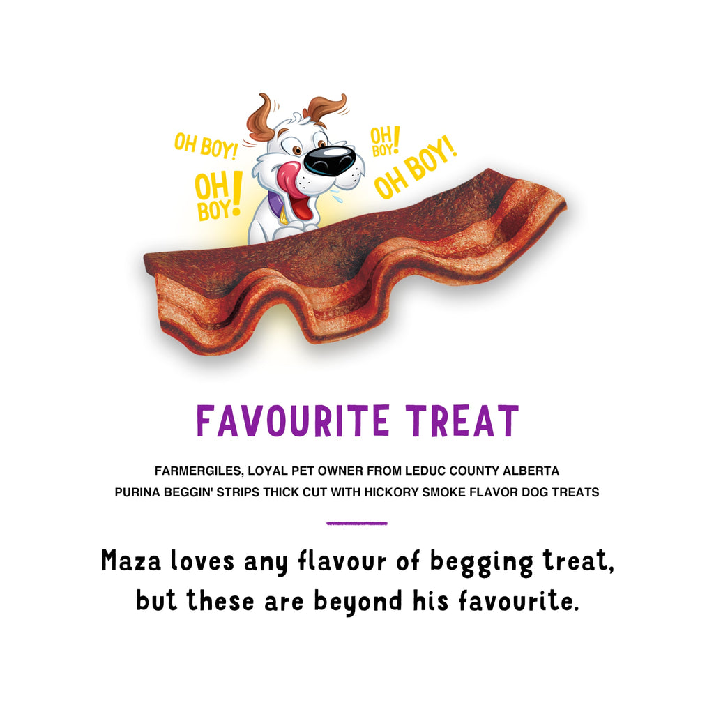 Purina  Strips with Real Meat Dog Treats, Thick Cut Hickory Smoke Flavor