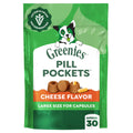 Pill Pockets Cheese Flavor Capsule Size Soft Treats for Dogs, 7.9 Oz Pouch (30 Treats)
