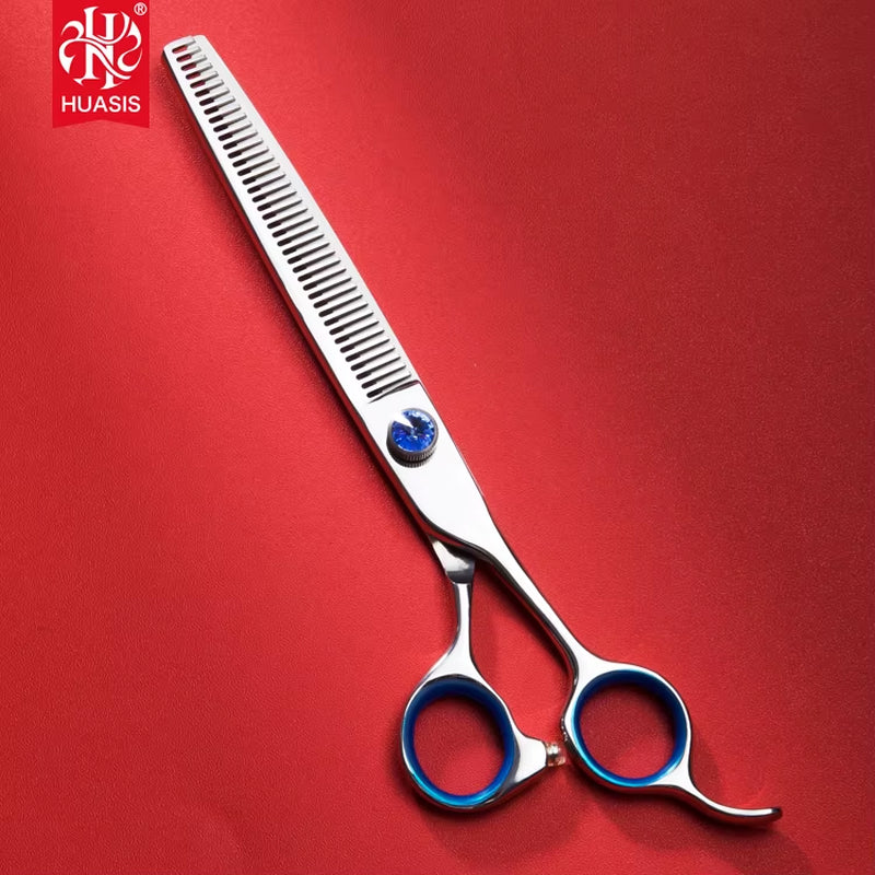 Premium 6.5-7 Inch Black Coated Stainless Steel Dog Grooming Scissors & Clippers - Custom Logo Available!