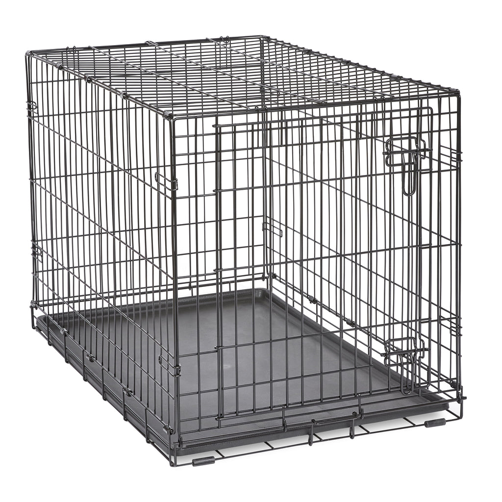 Foldable 36" Wire Crate for Dogs with Divider and Leak-Proof Tray