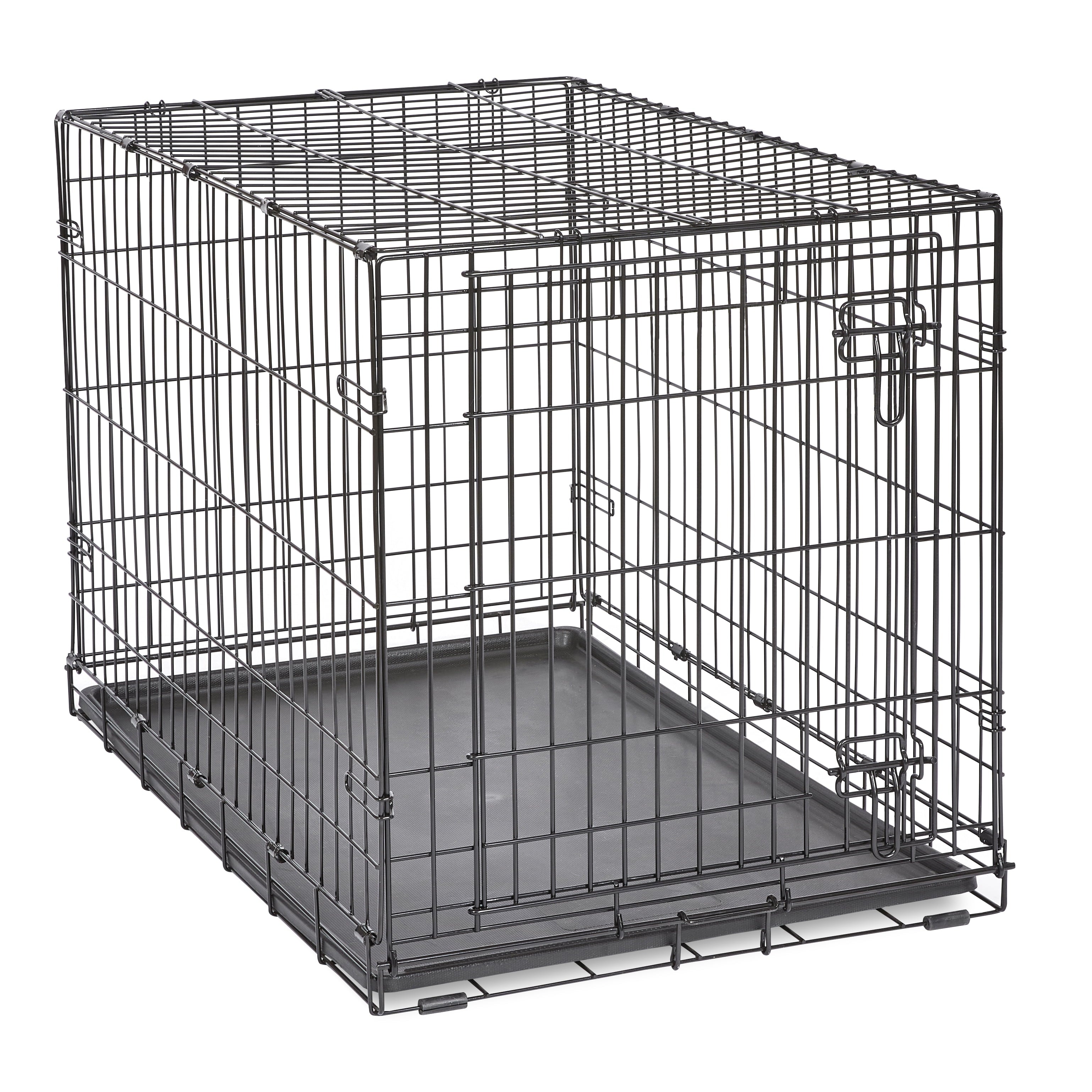 Foldable 36" Wire Crate for Dogs with Divider and Leak-Proof Tray