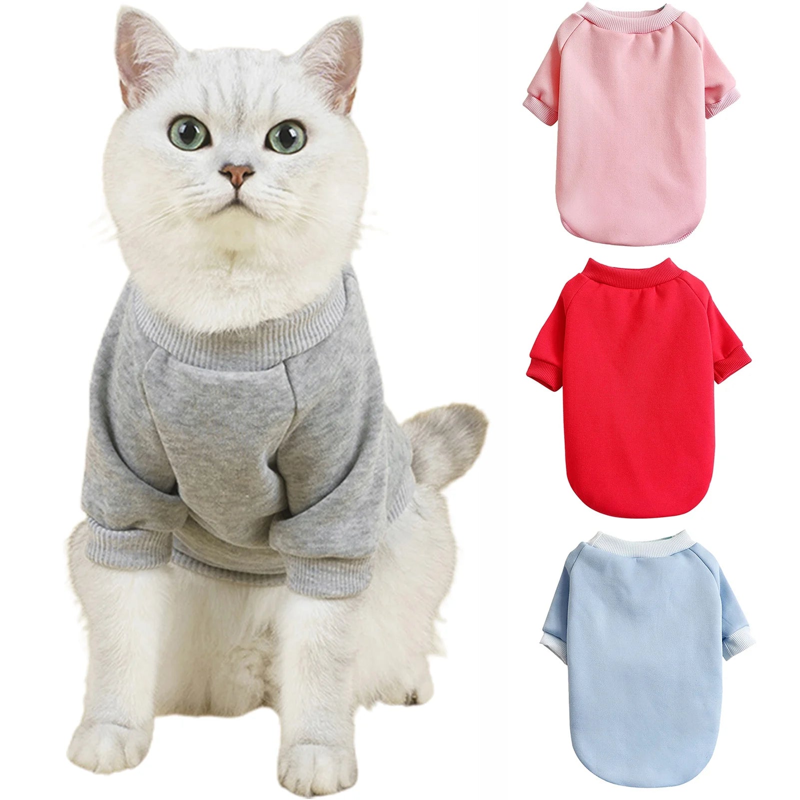 Dog Sweaters for Small Dogs, Cute Dog Clothes Classic Warm Pet Sweaters for Dogs Girls Boys, Cat Sweater Dog Sweatshirt Winter Coat Apparel for Small Dog Puppy Kitten Cat((Pink, L)