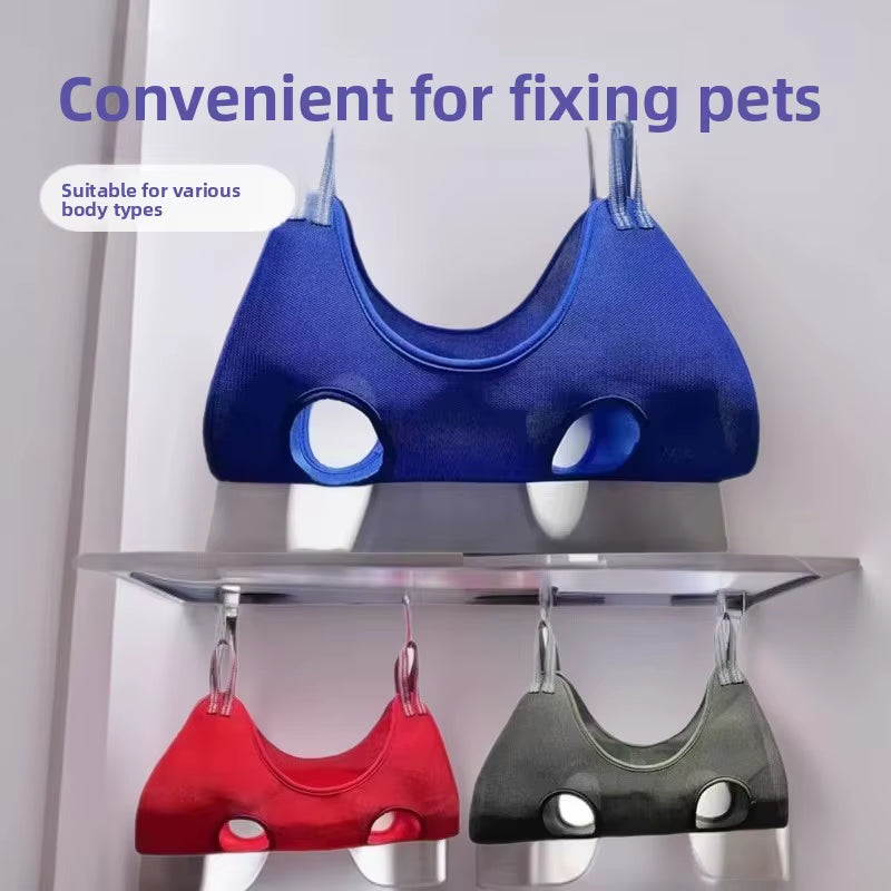 Grooming Made Easy: Breathable Pet Hammock for Cats & Dogs - Perfect for Nail Trimming!