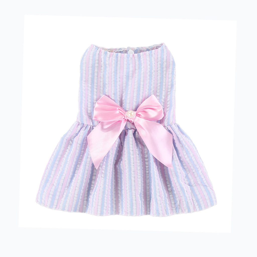 Dog Dresses for Small Medium Dogs Girl, (Blue, L)