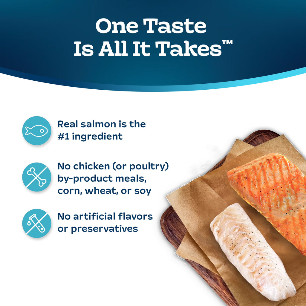 Tastefuls Adult Cat Dry Food, Multi-Protein Salmon & Ocean Fish Recipe, 5-Lb. Bag