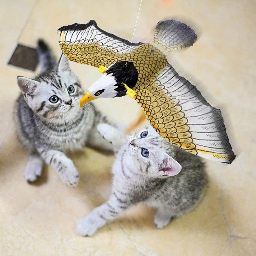 Simulation Bird Cat Toy Funny Self-Hey Hanging Door Automatic Scratch Rope Cat Stick Eagle Cat Interactive Toy Cat Supplies