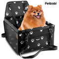 Dog Car Booster Seat Travel Carrier for Dog Cat Portable Travel Bag with Seat Belt Safety Stable for Travel Pet Car Seat with Clip on Leash and Storage Package