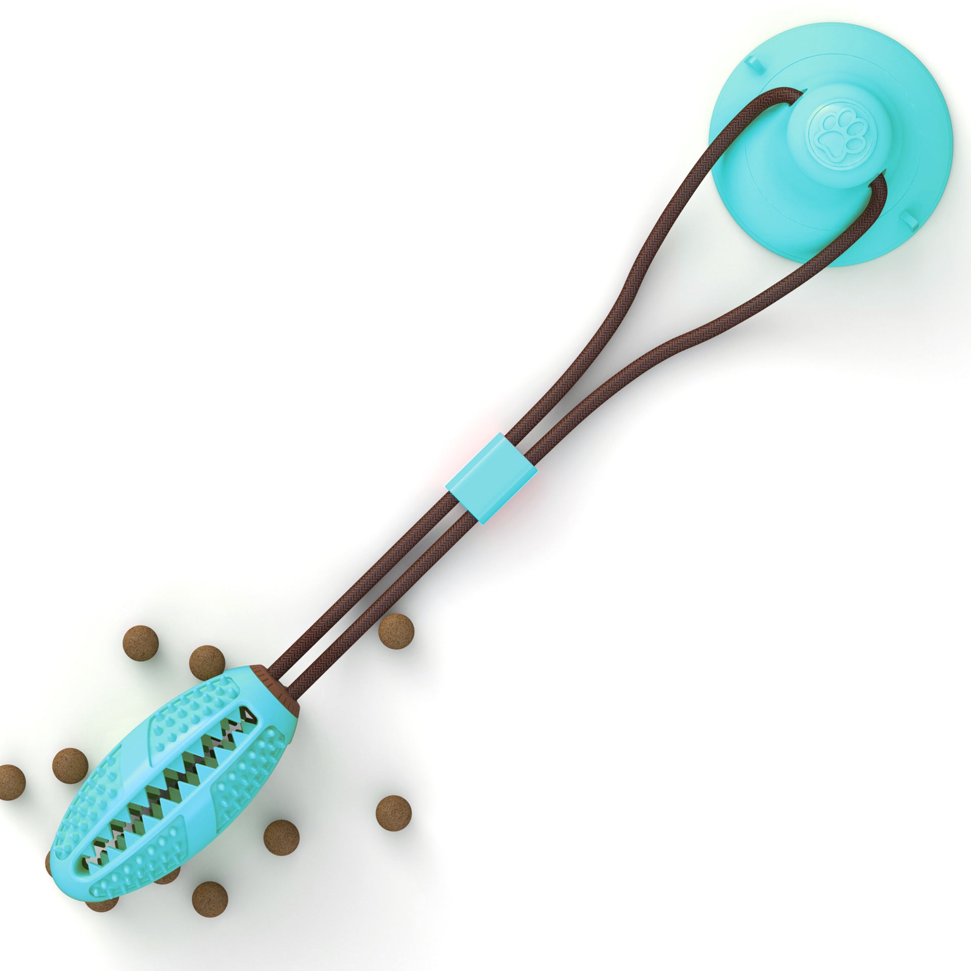 Dog Toys Silicon Suction Cup Tug Interactive Dog Ball Toy for Pet Chew Bite Tooth Cleaning Toothbrush Feeding Pet Supplies