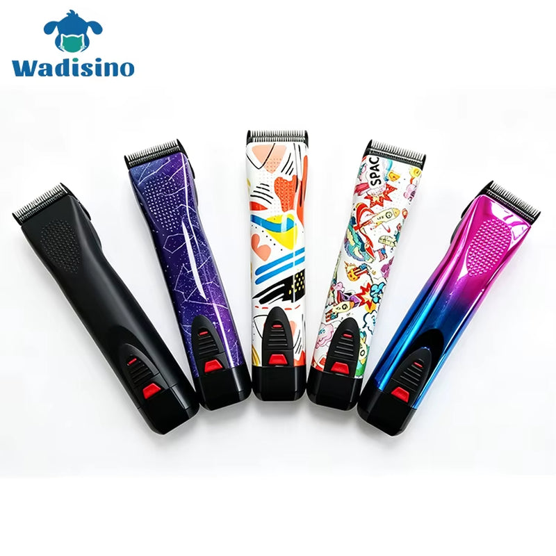 Whisper-Quiet Stainless Steel Pet Hair Clippers for Dogs - Professional Battery-Powered Grooming Solution