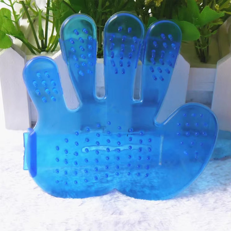 Ultimate Five Finger Grooming Comb for Dogs & Cats - Soft Material with Convenient Fasten Belt