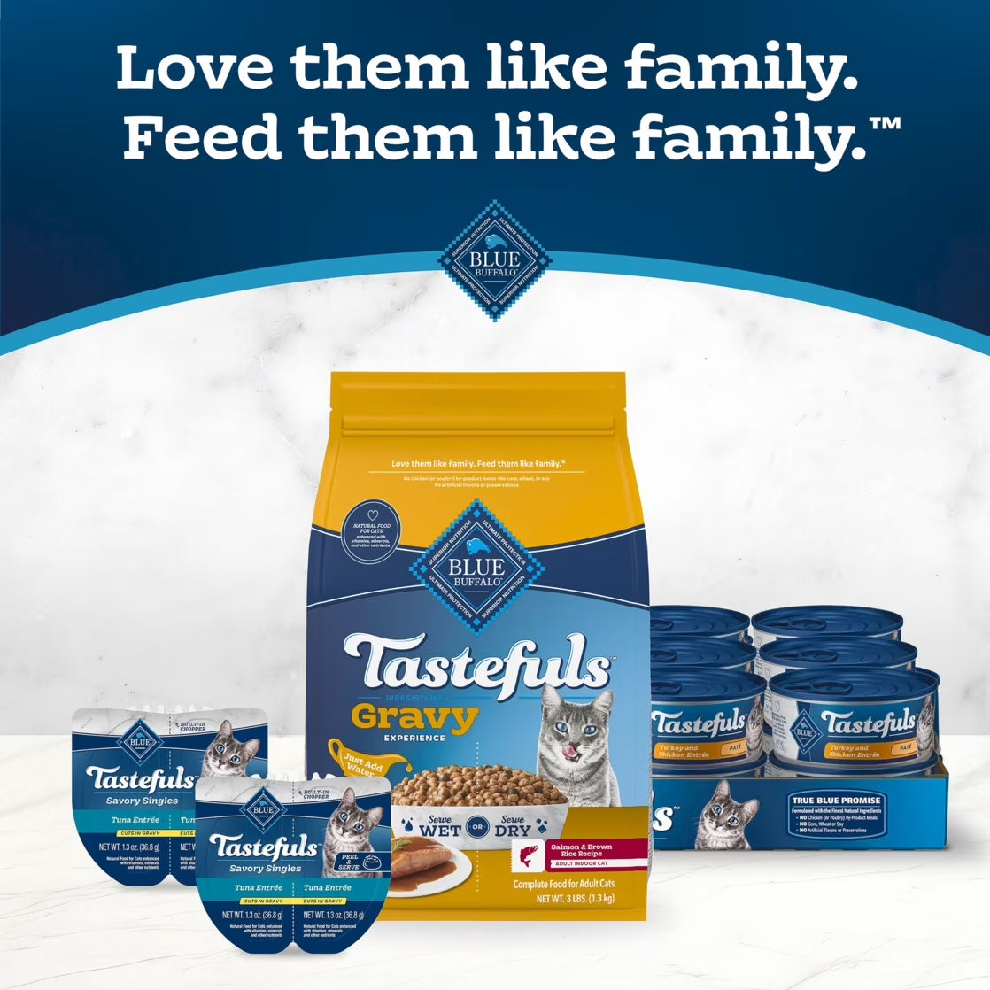 Tastefuls Irresistible Gravy Indoor Adult Dry Cat Food, Salmon, 5Lb Bag