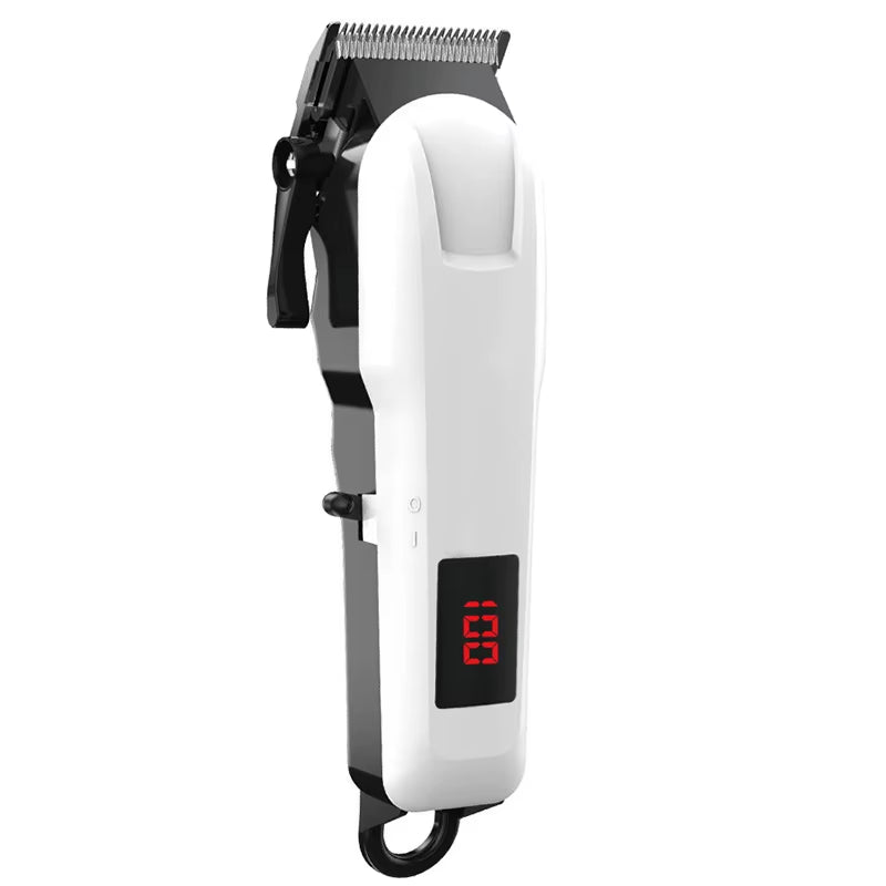Rechargeable Low Noise Stainless Steel Dog Grooming Kit with LCD Display - Waterproof & Fast Charging for Small Breeds