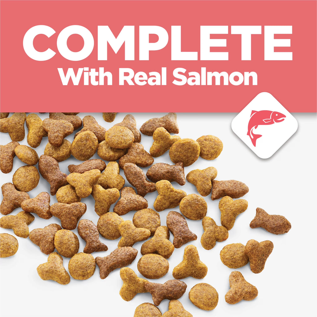 Purina  Complete High Protein Dry Cat Food with Real Salmon, 3.15 Lb Bag
