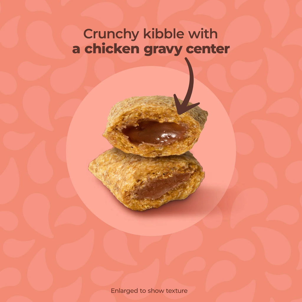 Gravy Bursts, Savory Salmon Flavor Kibble Mix, Gravy Filled Dry Cat Food, 3 Lb. Bag