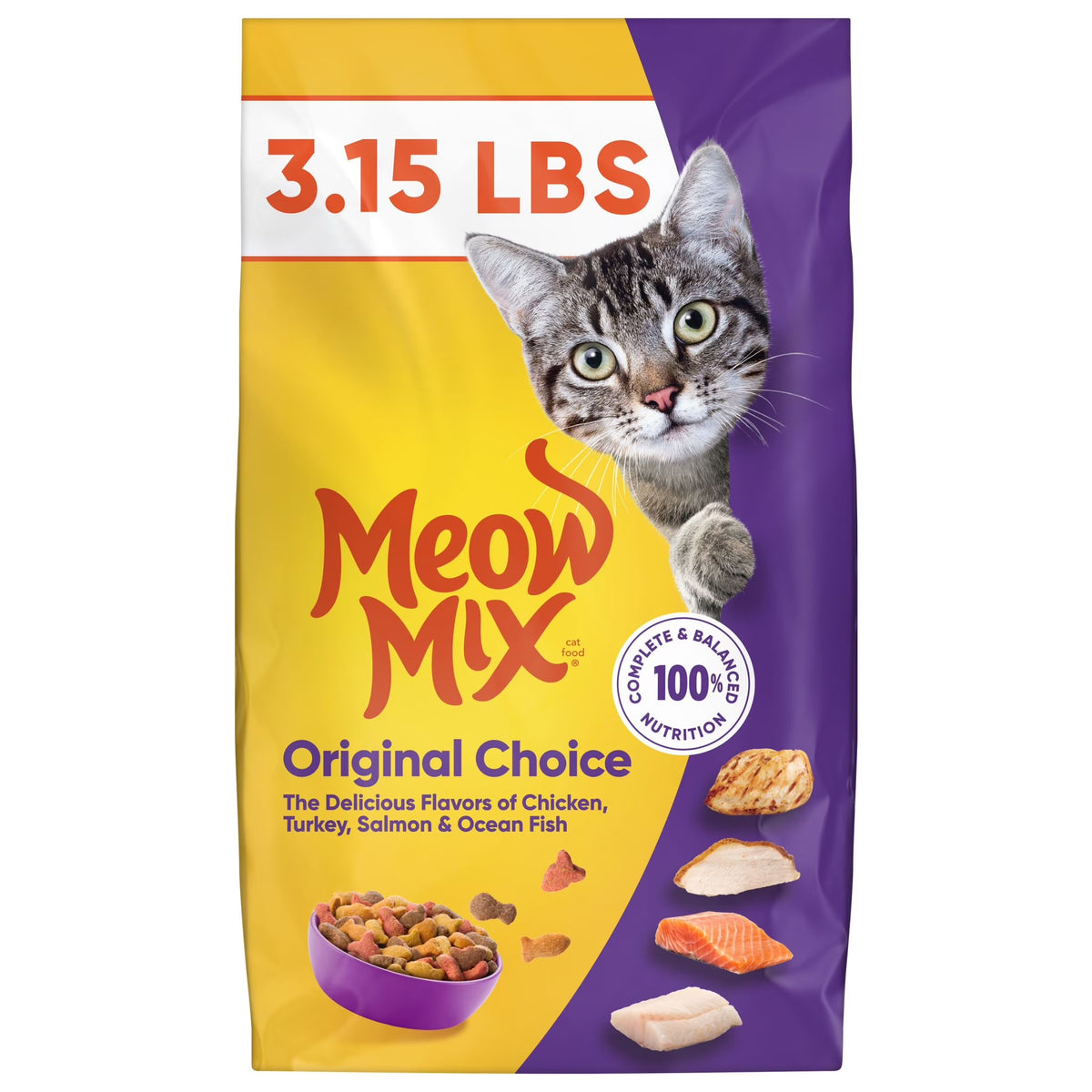 Original Choice Dry Cat Food, 3.15 Lb. Bag
