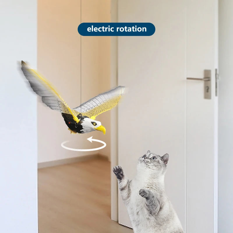 Simulation Bird Cat Toy Funny Self-Hey Hanging Door Automatic Scratch Rope Cat Stick Eagle Cat Interactive Toy Cat Supplies