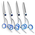 Premium 6.5-7 Inch Black Coated Stainless Steel Dog Grooming Scissors & Clippers - Custom Logo Available!