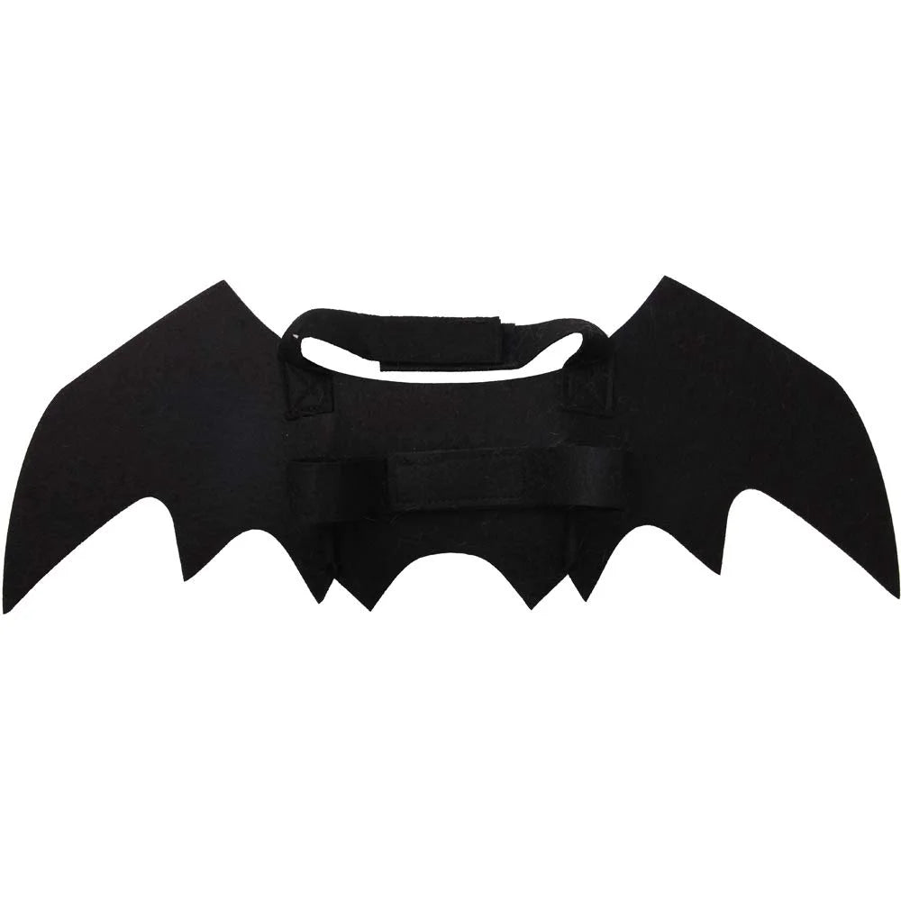 Adjustable Pet Costume Collar - Bat-Themed Dress up Accessories for Cats & Dogs, Halloween Party Decoration