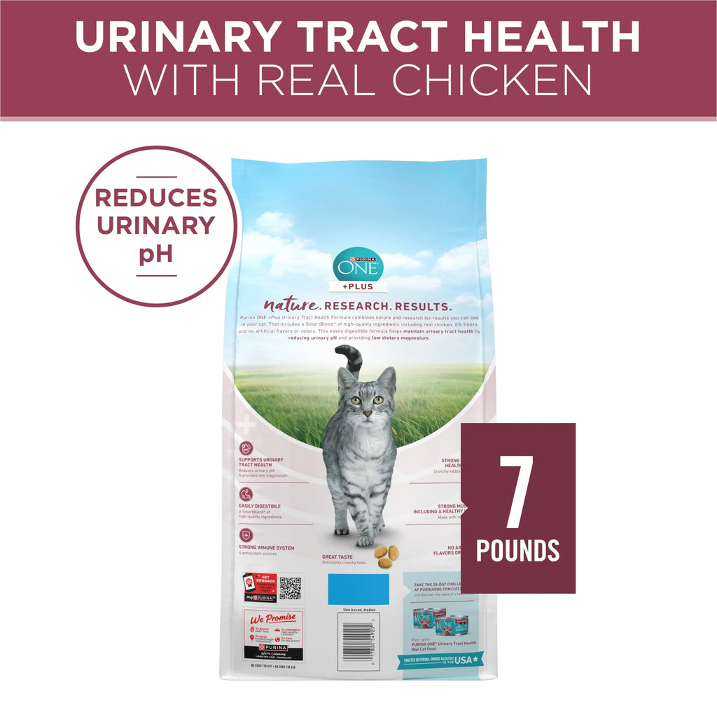 Plus, Urinary Tract Health Formula Dry Cat Food, Chicken, 7 Lb Bag